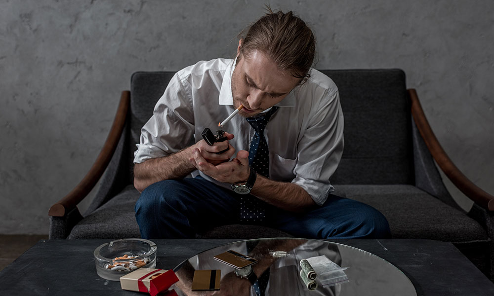 Common triggers include stress, loneliness, boredom, fatigue, or specific social settings.